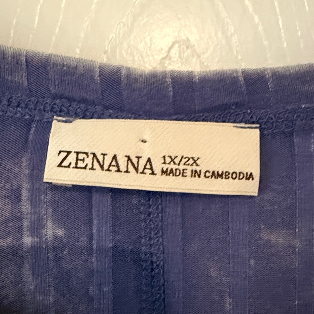 Universal Boho Soft Thread Indigo Striped Tunic - image 4